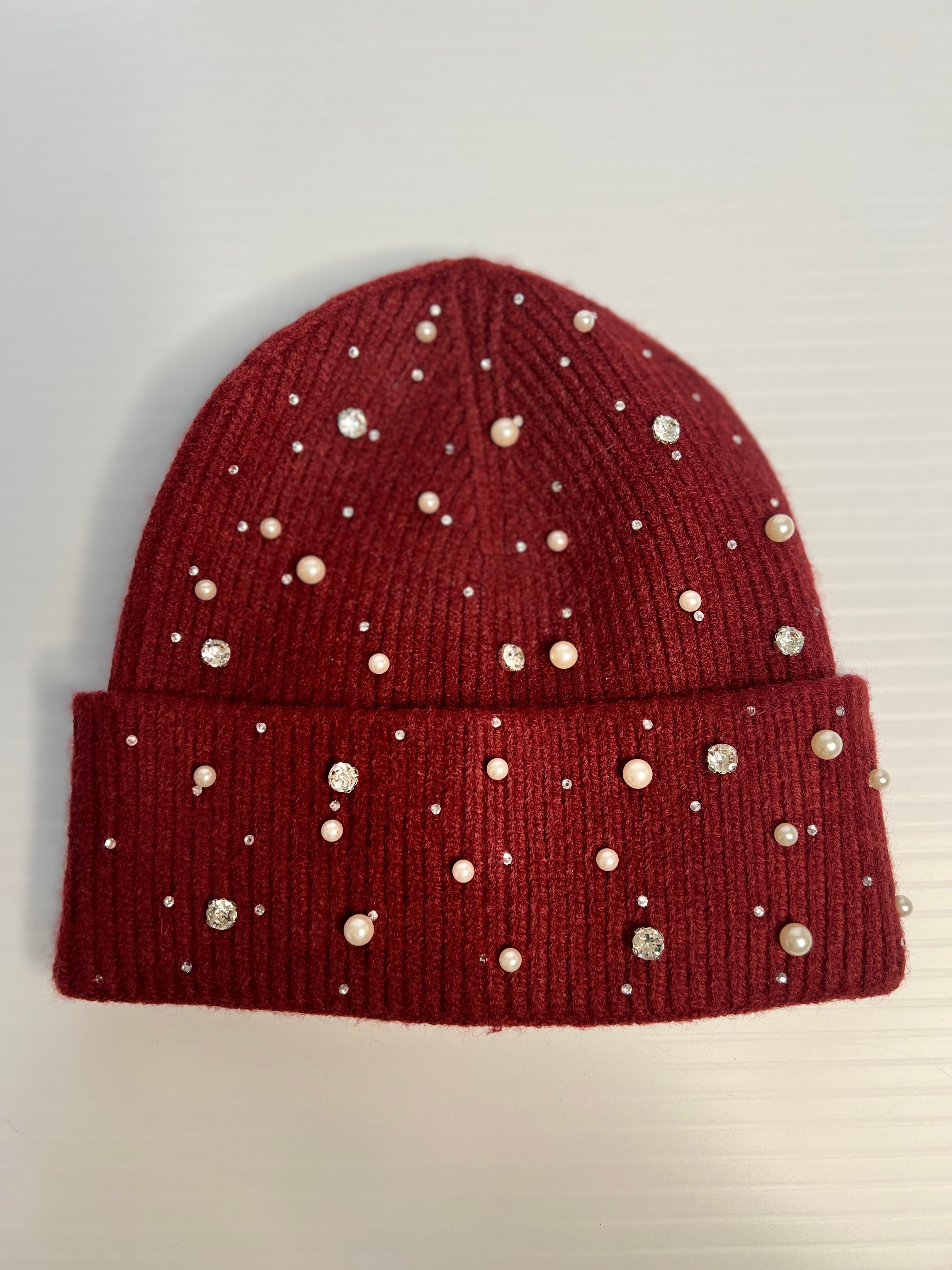 Starlight gift box -  Burgundy Hat and gloves