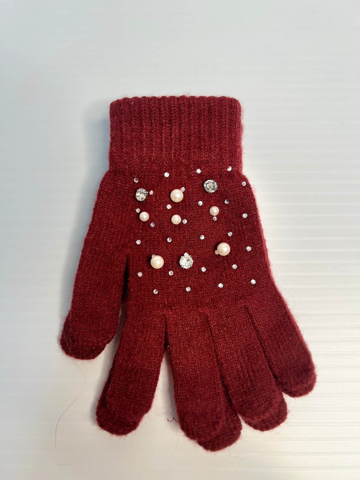 Starlight gift box -  Burgundy Hat and gloves