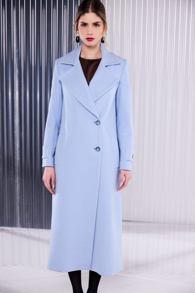 Kate Cooper Wool Mix Coat with Sleeve Tabs Kcaw26103