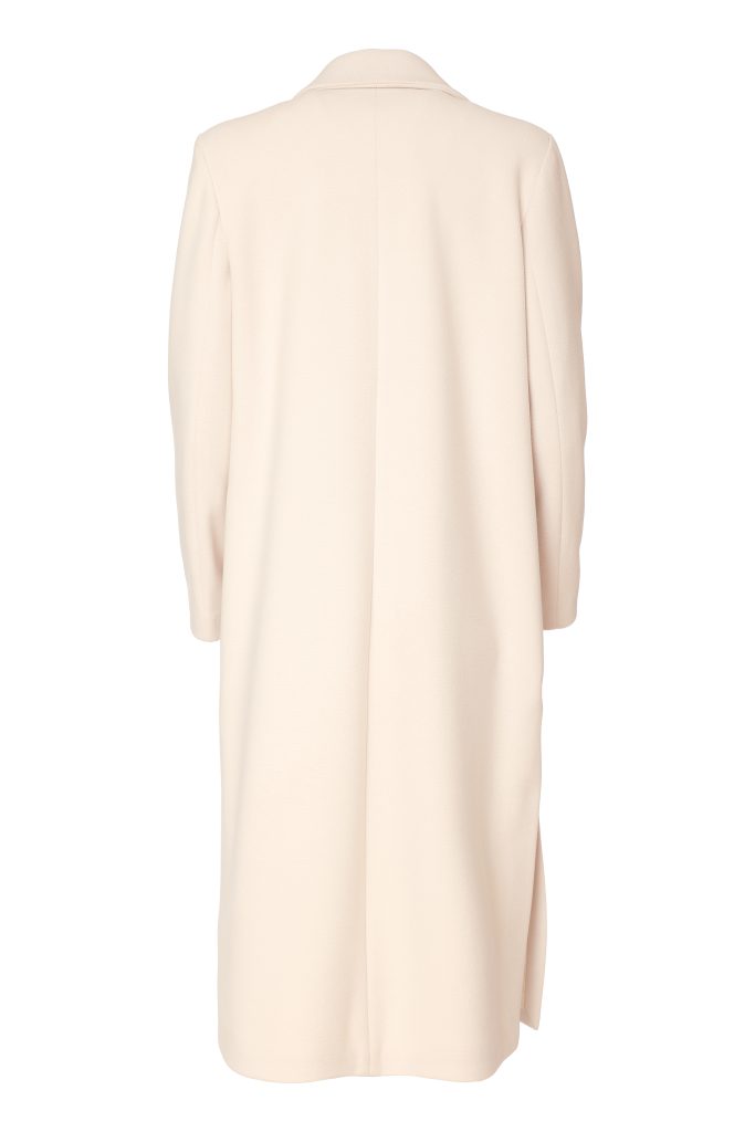 Kate Cooper Doube Breasted Long coat in Cream Kcaw26111