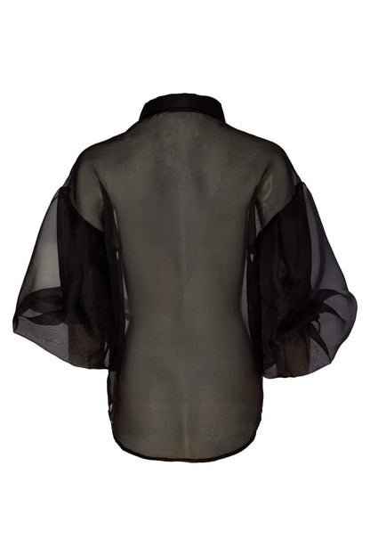 Kate Cooper Organza Blouse with Jewel buttons  Kcaw26123
