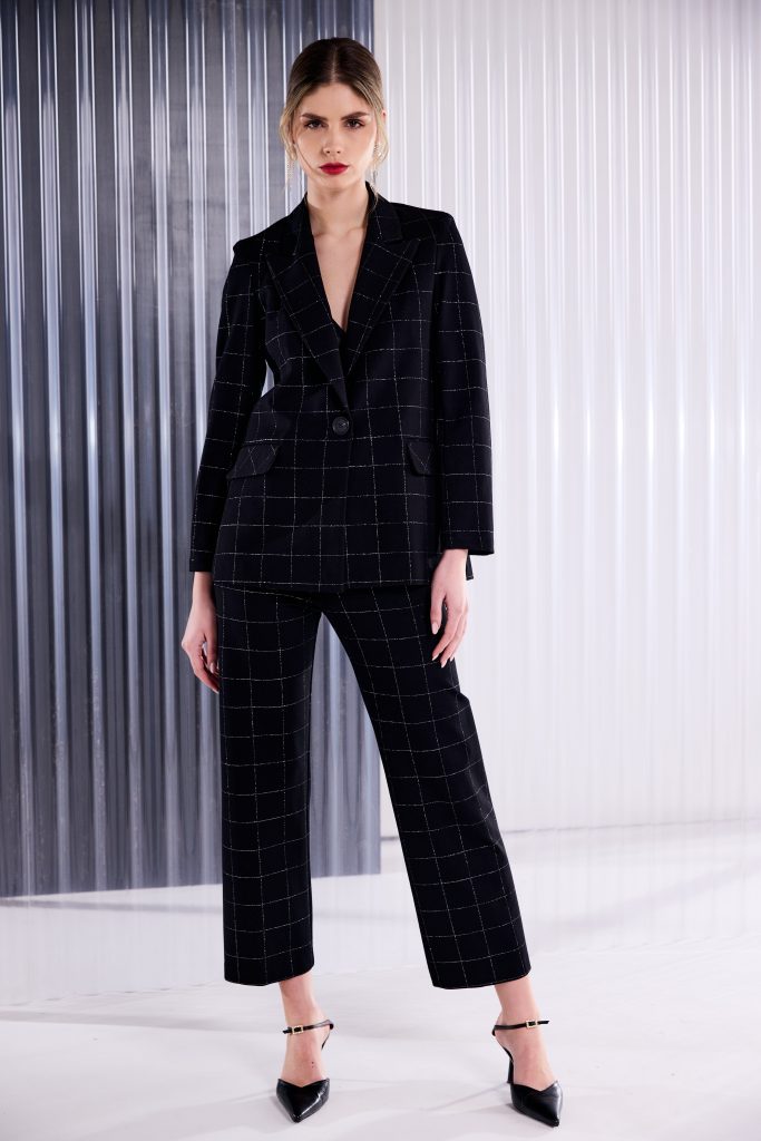 Kate Cooper Lurex Check Trouser Naw26133