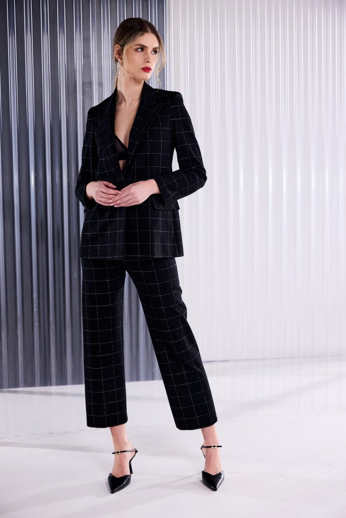 Kate Cooper Lurex Check Trouser Naw26133