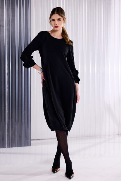 Kate Cooper Baloon Shape Dress With Scallop Detail On Sleeve Kcaw26136
