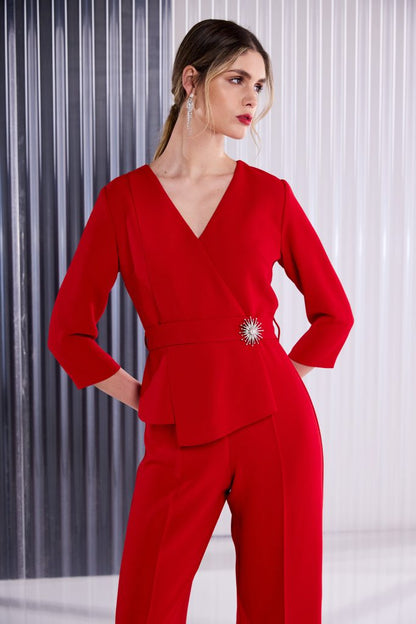 Kate Cooper Jumpsuit With Wrap Detail At Front Kcaw26139