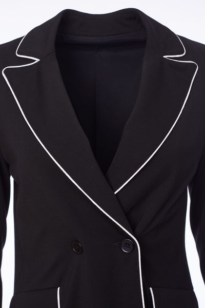 Kate Cooper Jacket with Contrast Piping cs24147