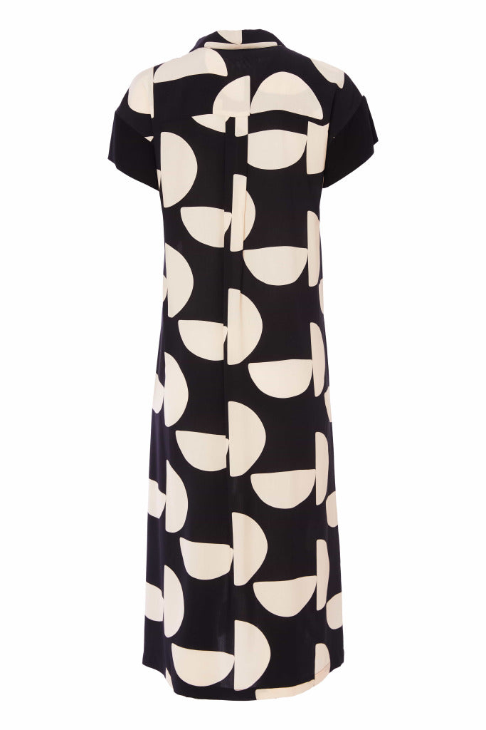 Kate Cooper Semi Circle Print Midi Dress Kcs25106