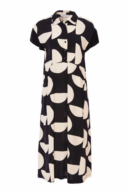 Kate Cooper Semi Circle Print Midi Dress Kcs25106