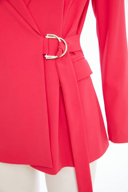 Kate Cooper Wrap Blazer Trouser suit in Poppy red  Kcs26116/117