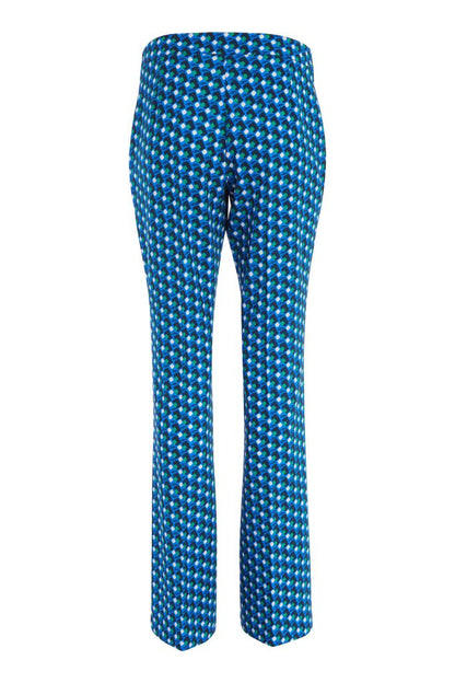 Kate Cooper Geometric print trouser suit in Dazzling Blue  Kcs25125/126