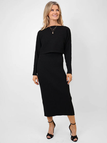 Kate And Pippa Amelia 2 piece knitted dress and top