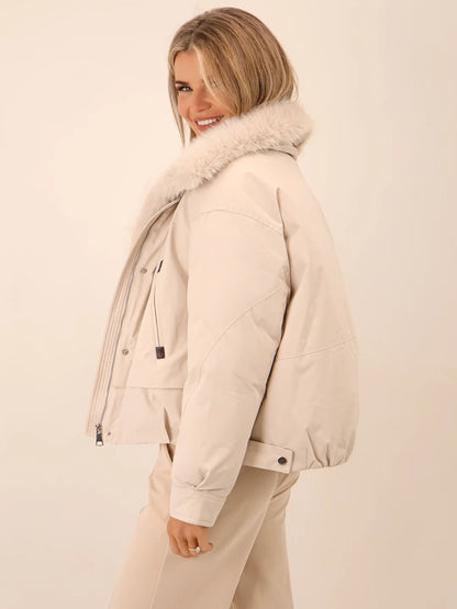 Kate &amp; Pippa Aspen Jacket with Detachable Fur Collar