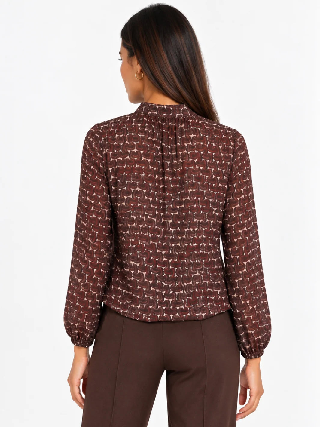 Kate &amp; Pippa Bella Band Hem Print Top