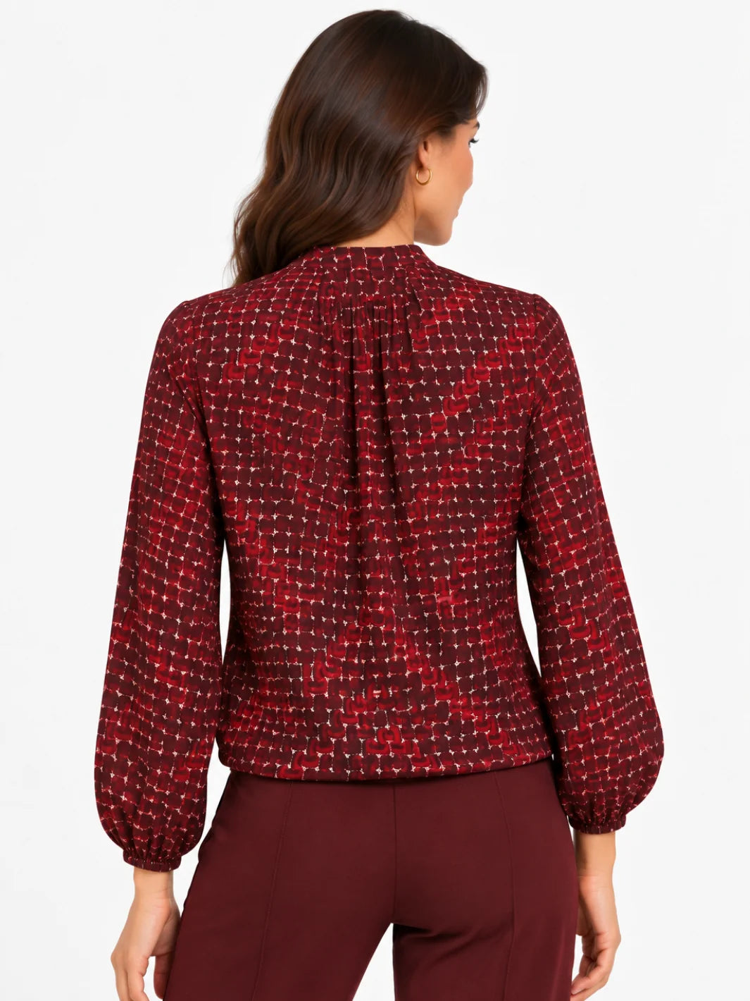 Kate &amp; Pippa Bella Band Hem Print Top