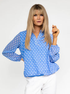 Kate And Pippa Diamond Print Top.  5 Colours Available