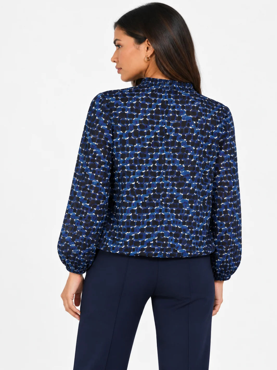 Kate &amp; Pippa Bella Band Hem Print Top