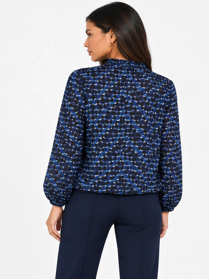 Kate &amp; Pippa Bella Band Hem Print Top