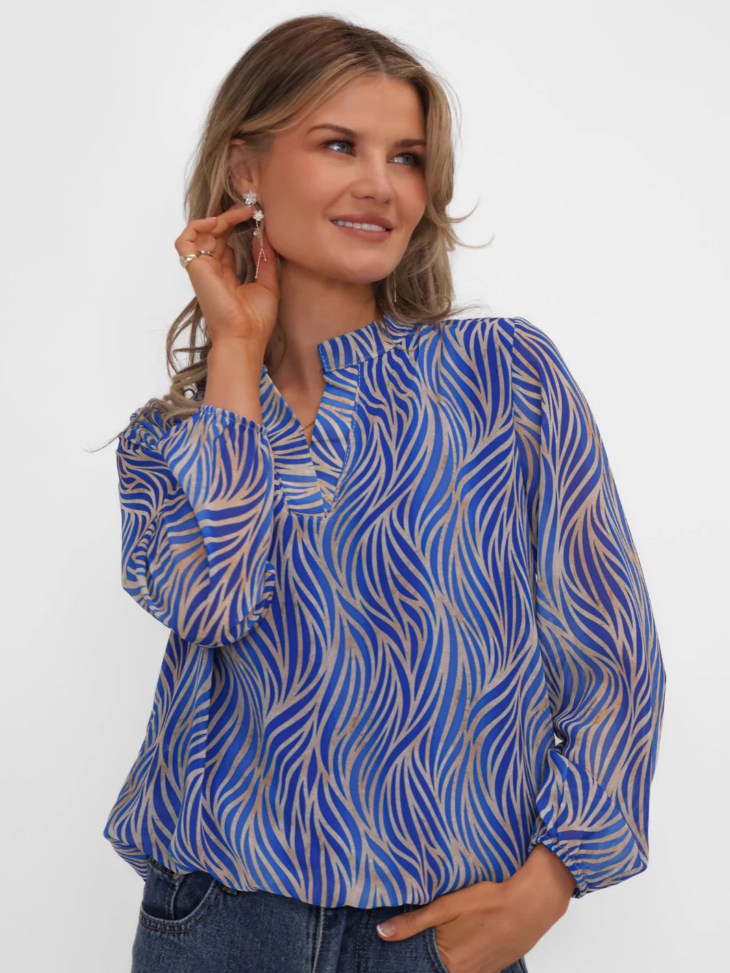 Kate And Pippa Band Band Top in Royal Blue