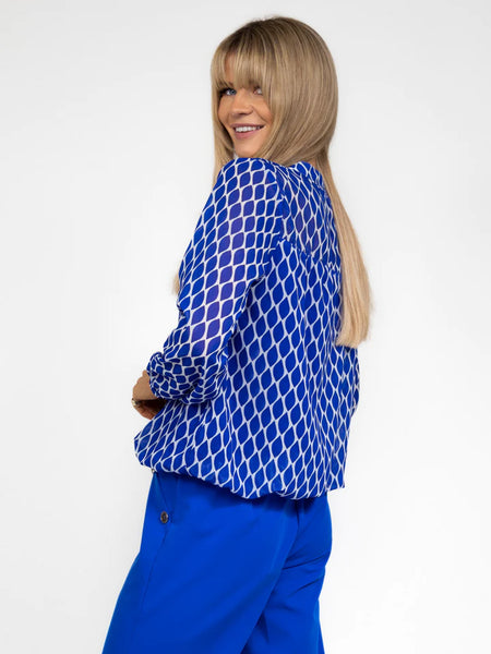 Kate And Pippa Diamond Print Top.  5 Colours Available
