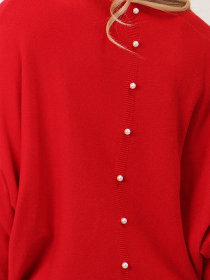 Kate And Pippa Elba Pearl Back Jumper. All Colours