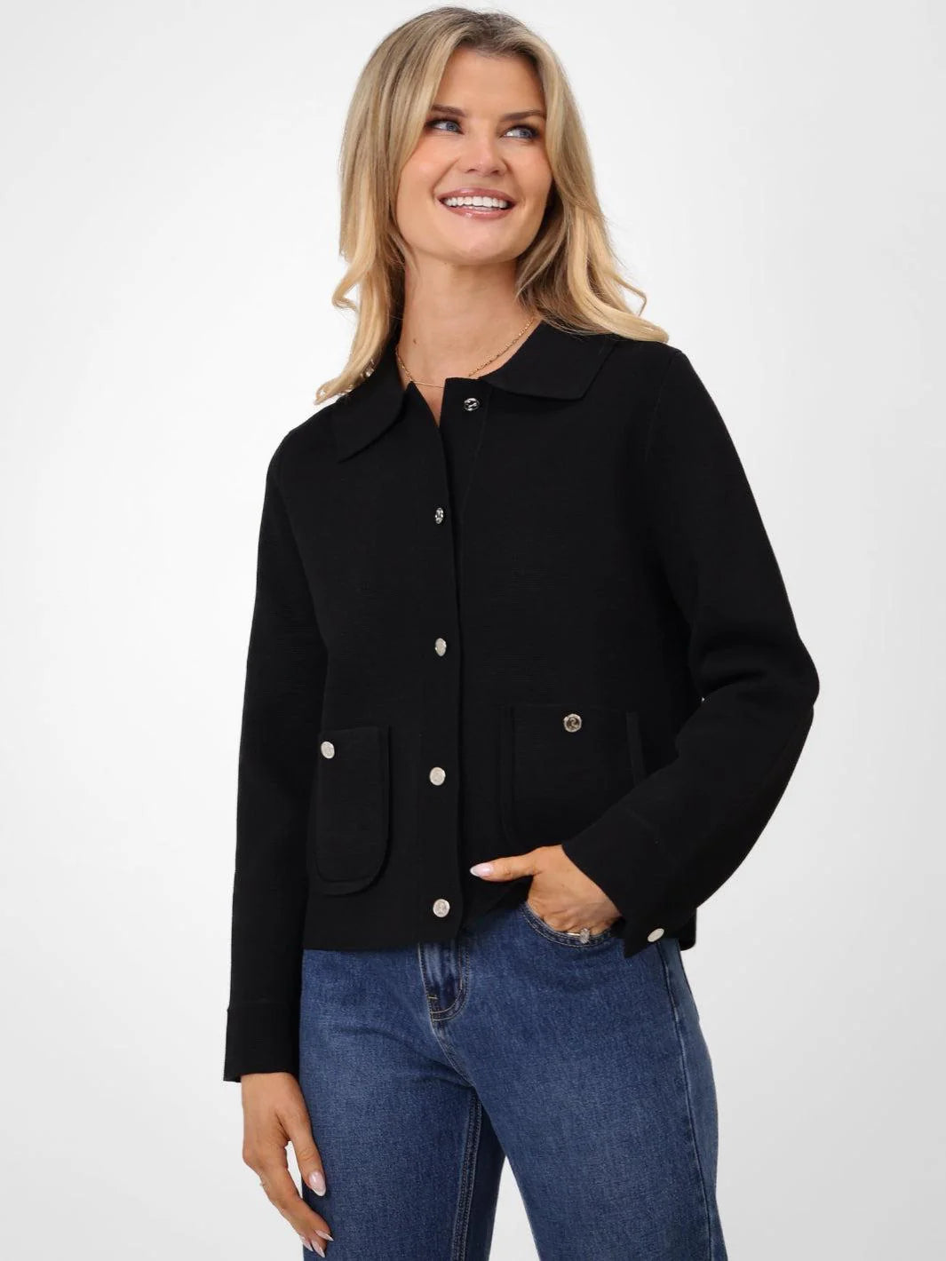 Kate and Pippa Black Emily Cardigan