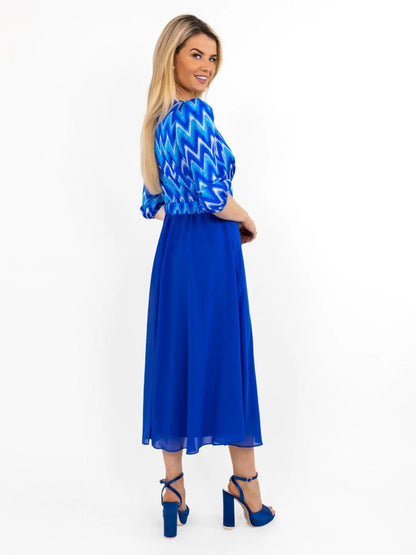 Kate And Pippa Monroe Midi Dress in Pink Or Blue 24SS