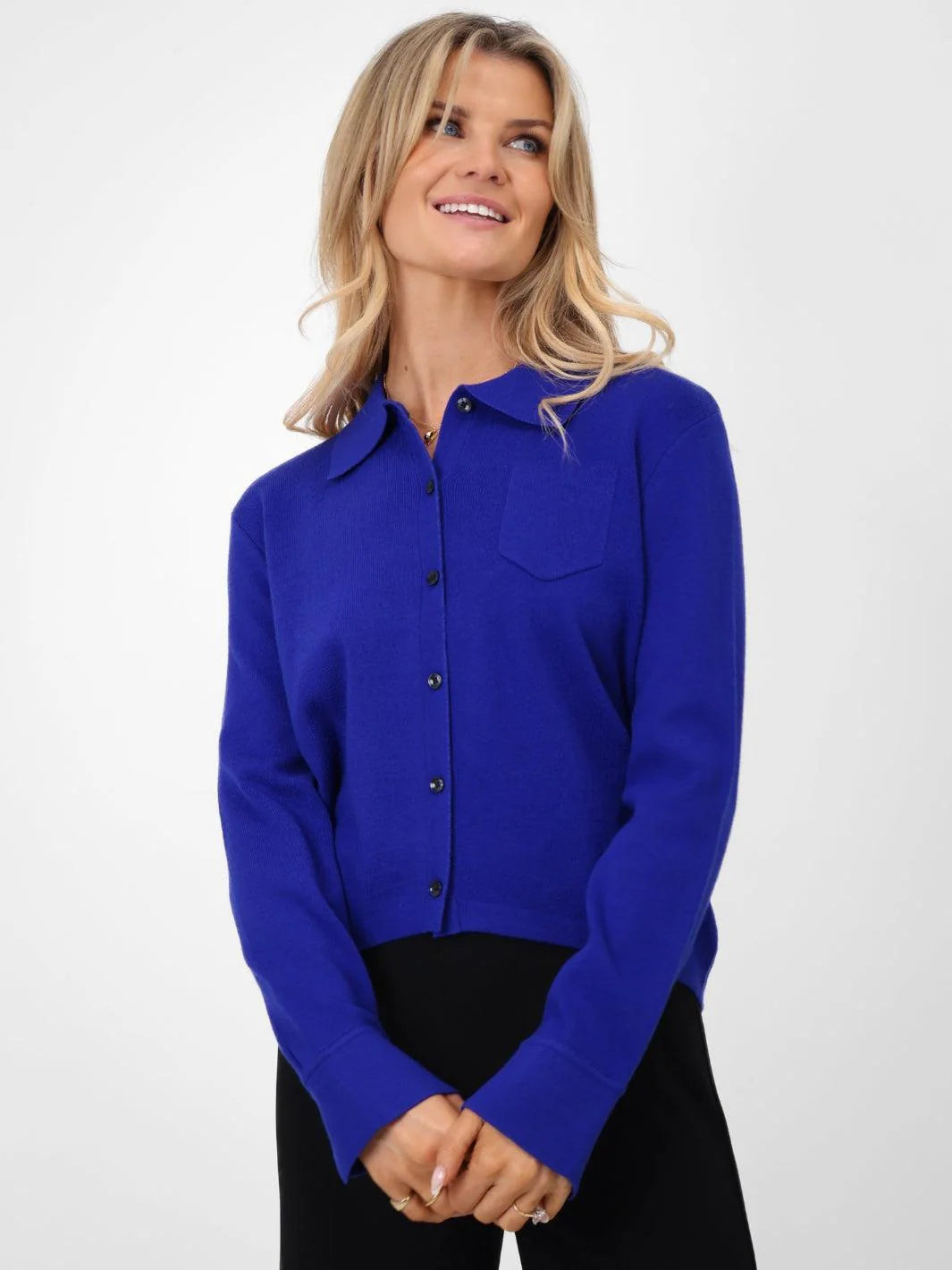Kate And Pippa Sofi Cardigan in Royal Blue