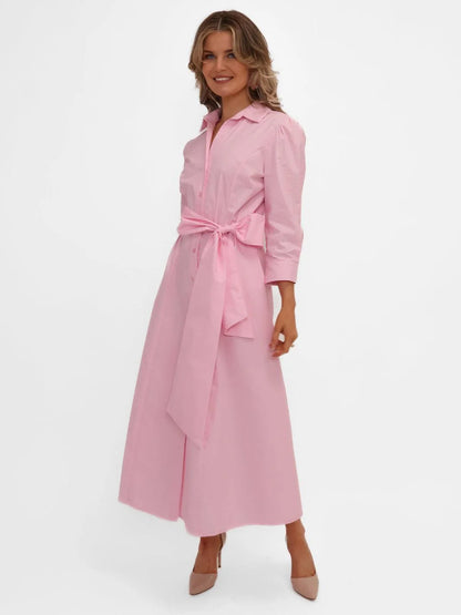 Kate And Pippa Victoria Midi Dress in light pink 26