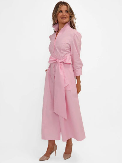 Kate And Pippa Victoria Midi Dress in light pink 26