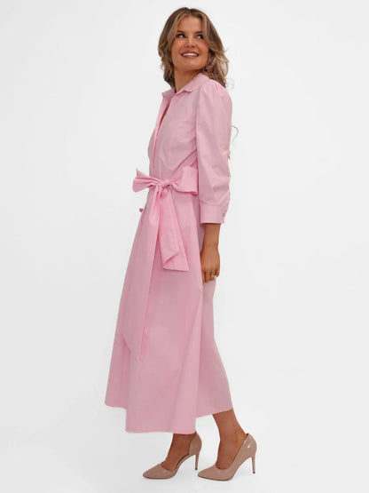 Kate And Pippa Victoria Midi Dress in light pink 26