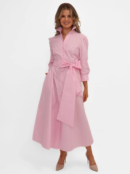 Kate And Pippa Victoria Midi Dress in light pink 26