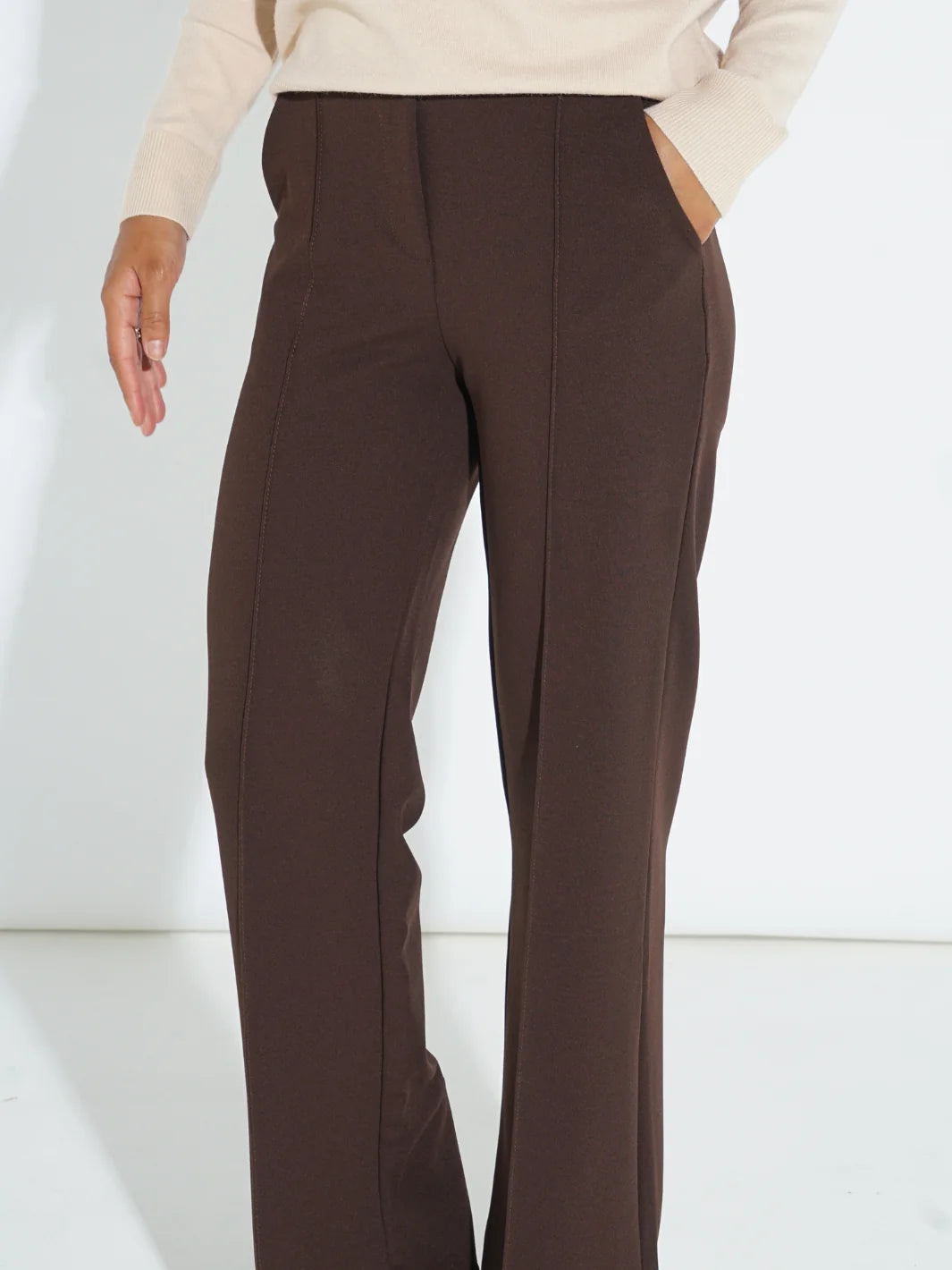Kate &amp; Pippa Yale Straight Leg Pull-On Trousers