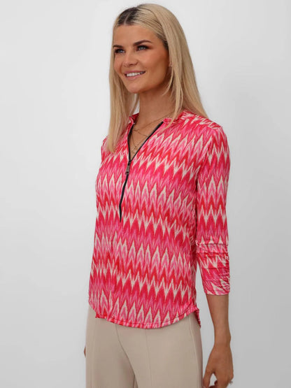 Kate And Pippa Zip Top Pink
