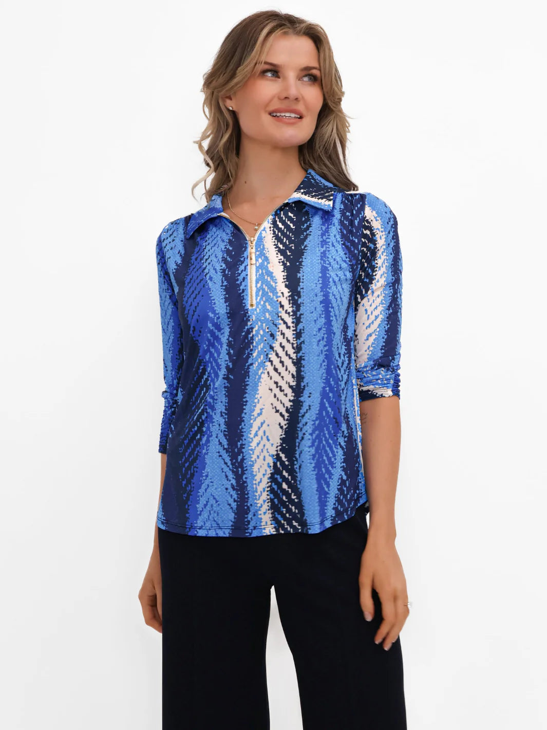 Kate And Pippa New Zip Top with Collar. All Colours