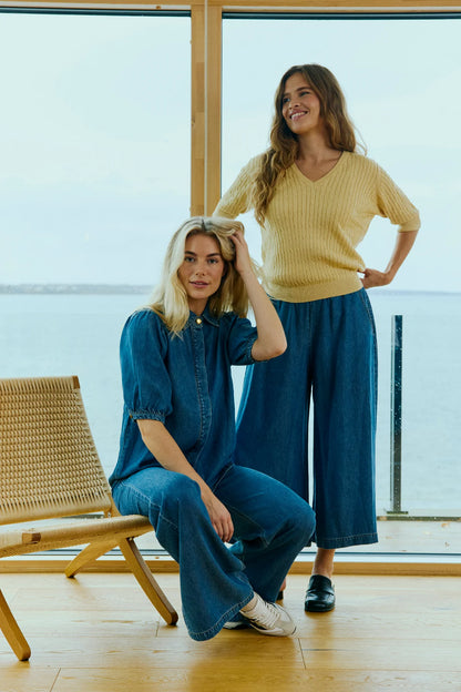 Free/Quent Soft Denim Culottes with pockets 211543
