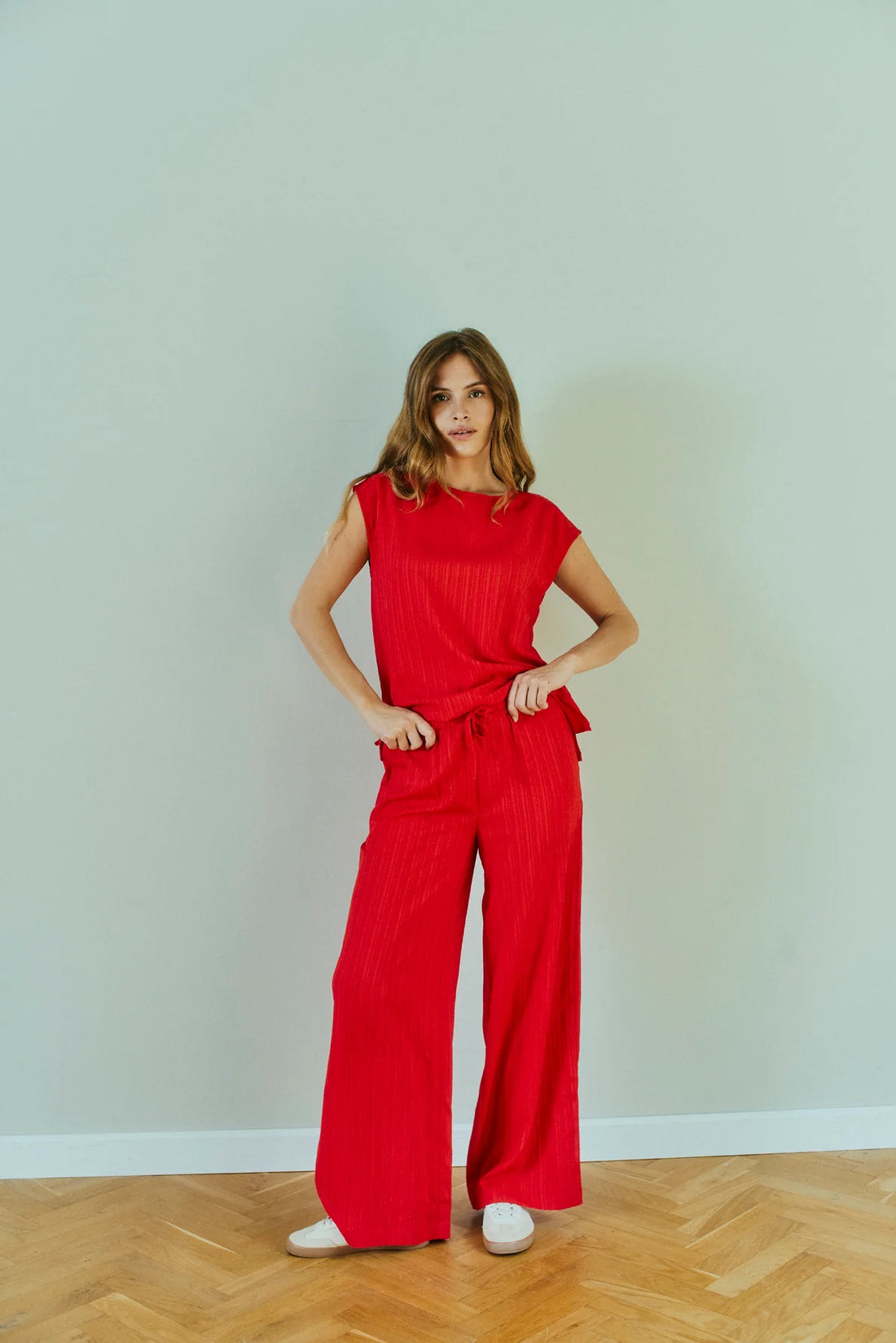 Free/Quent  Poppy relaxed fit wide leg pants 207686