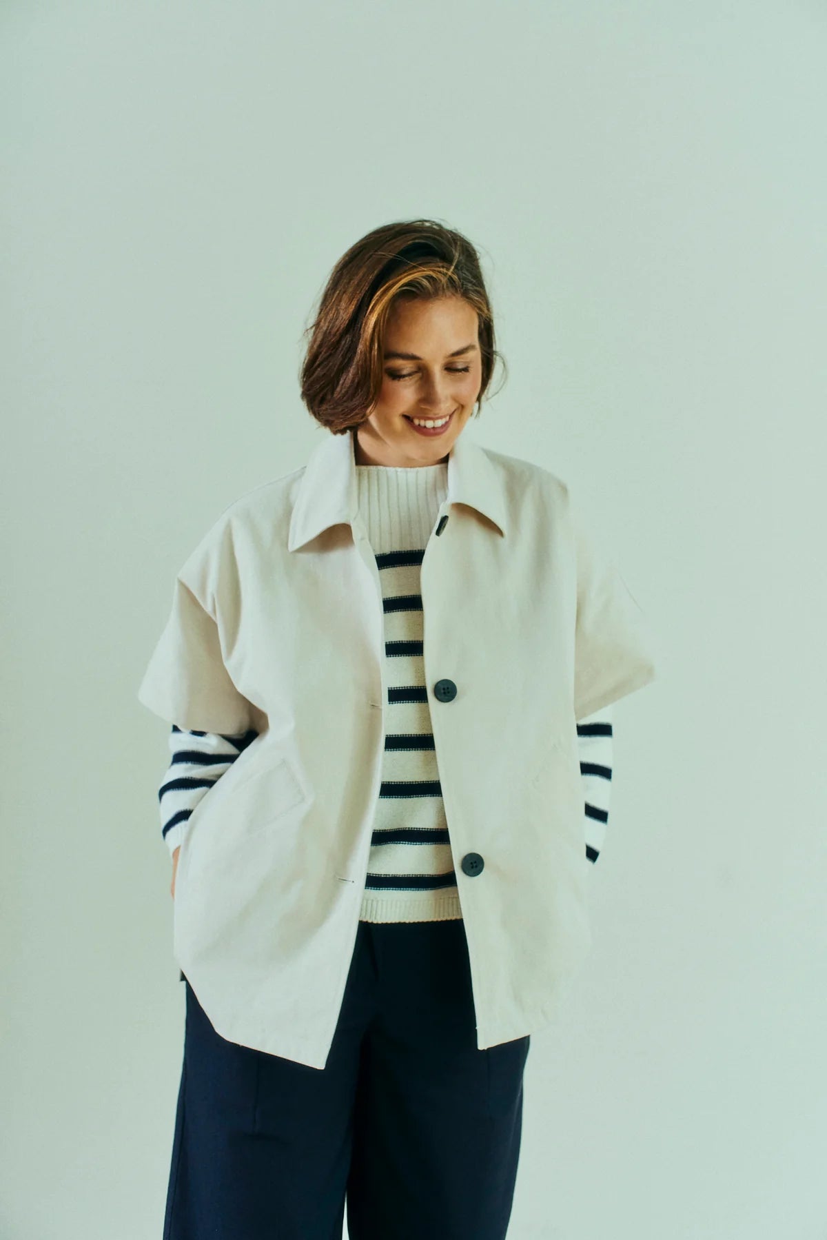 Free/Quent Safran Cape in light beige 208148