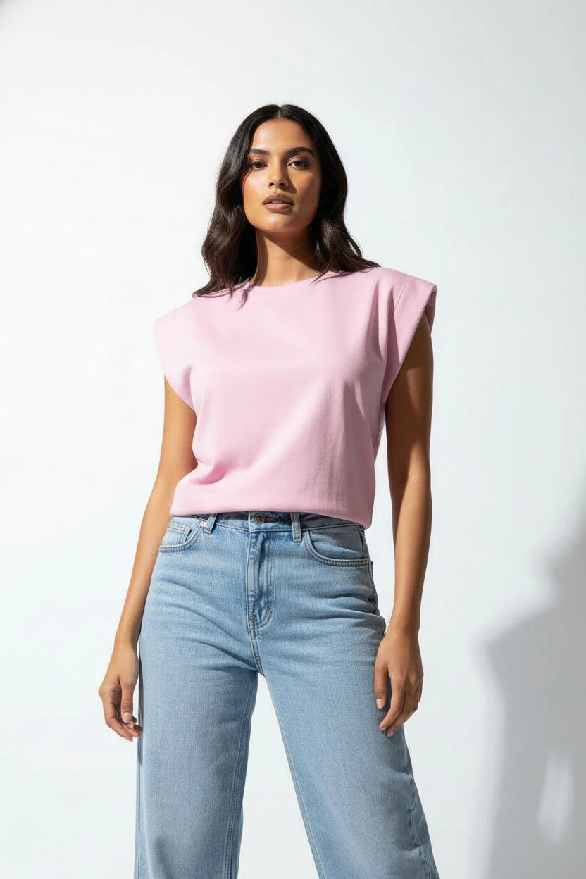 Pixi Daisy Structured Shoulder Sleeveless top 1760