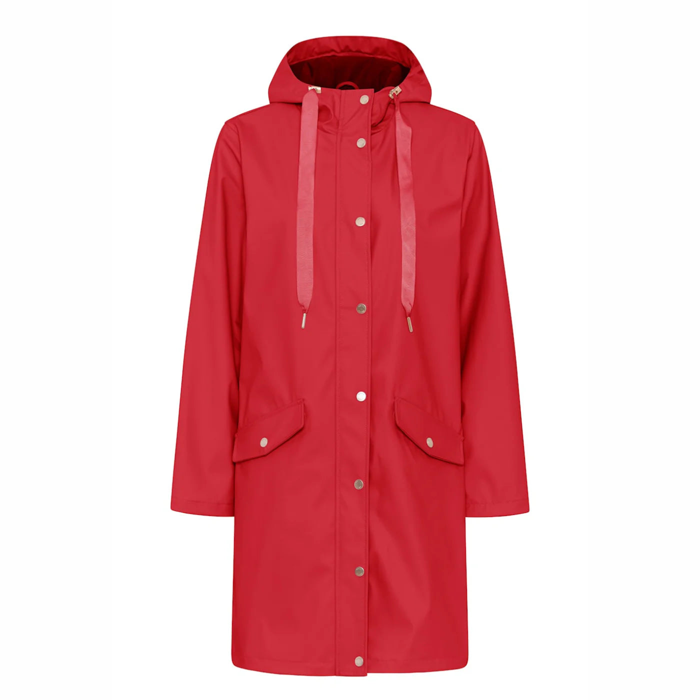3/4 Quilted Raincoat in Dusky pink or red