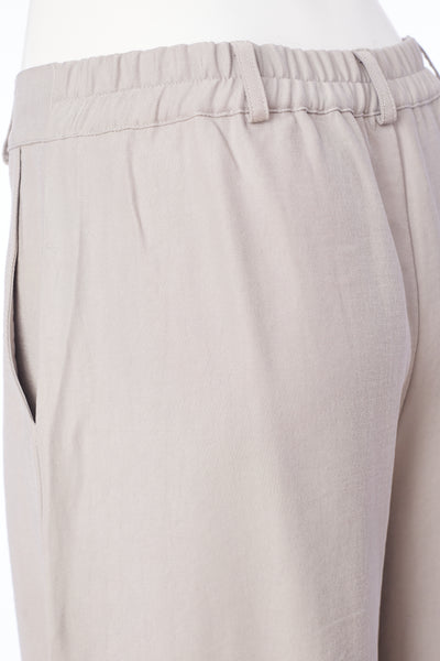 Naya Cotton Modal Trouser with Tuck Hem Mink Nas24257