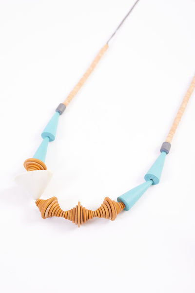 Naya  Necklace with colour triangle trims Nas24350
