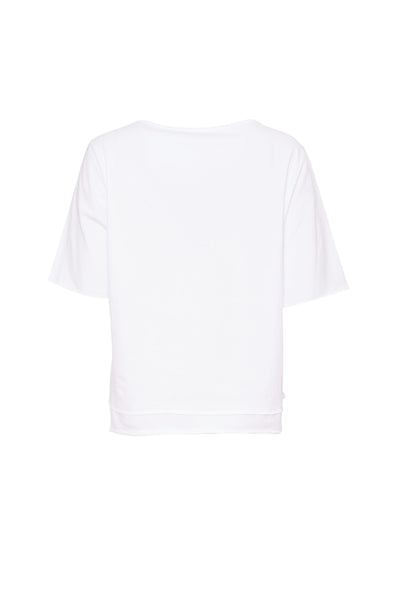 Naya  Cotton T Shirt with graphic neutral print Nas24364
