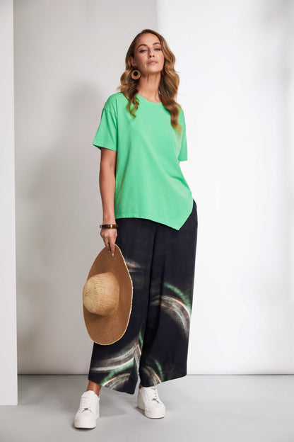 Naya Cotton t Shirt with asymmetric hemline Nas25112a