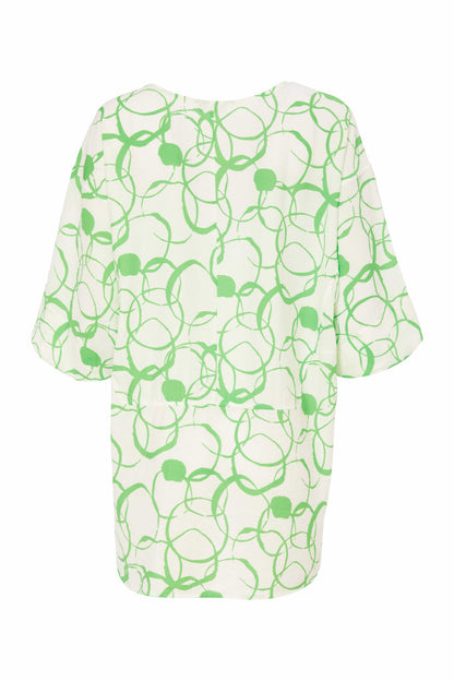 Naya round neck circular squiggle print tunic Nas25137