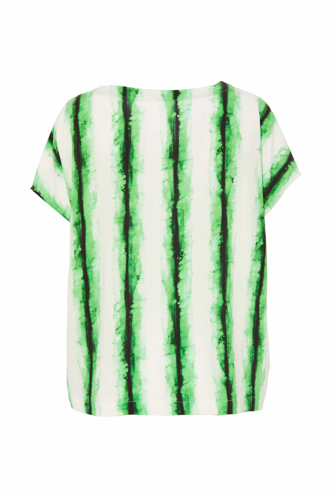 Naya blurred print v neck top Nas25158