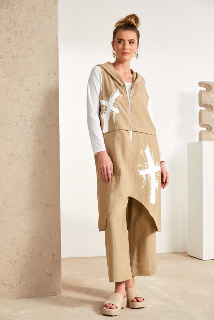 Naya Super Soft Pull on Trouser in Fudge Nas25243
