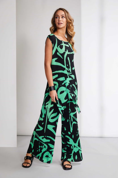 Naya crinkle pleated top with dipped hen line  Nas25190