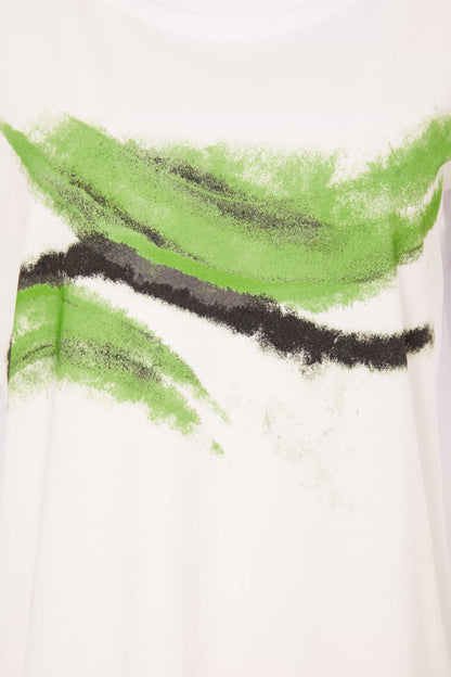 Naya Cotton feather print top  Nas25197