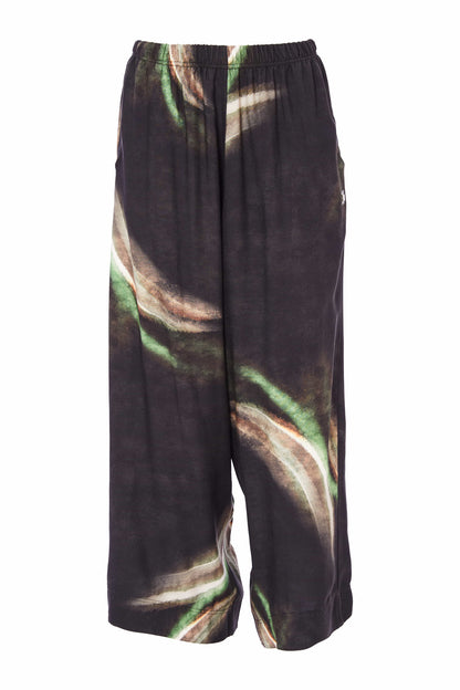 Naya Brushed stroke print wide leg trouserNas2510