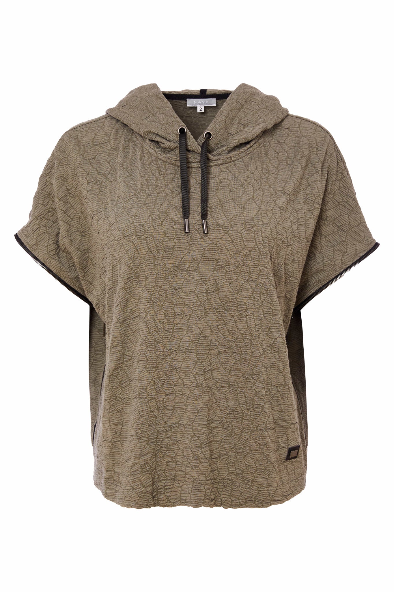 Naya bubble fabric hoodie in Silver or Army Green  Nas25220